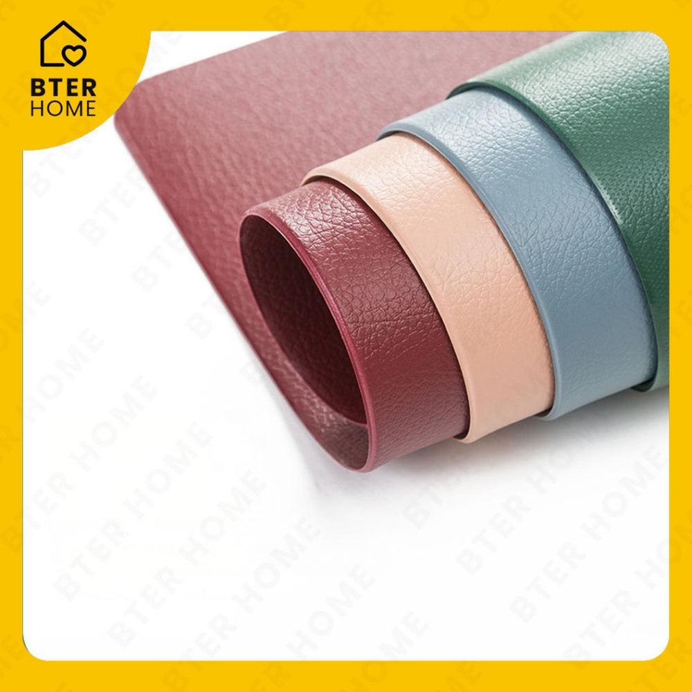 Bter Home Tatakan Piring Placemat Polos Custom Ukuran Anti Slip Tahan Panas PVC Premium Mudah Dibersihkan - image 3