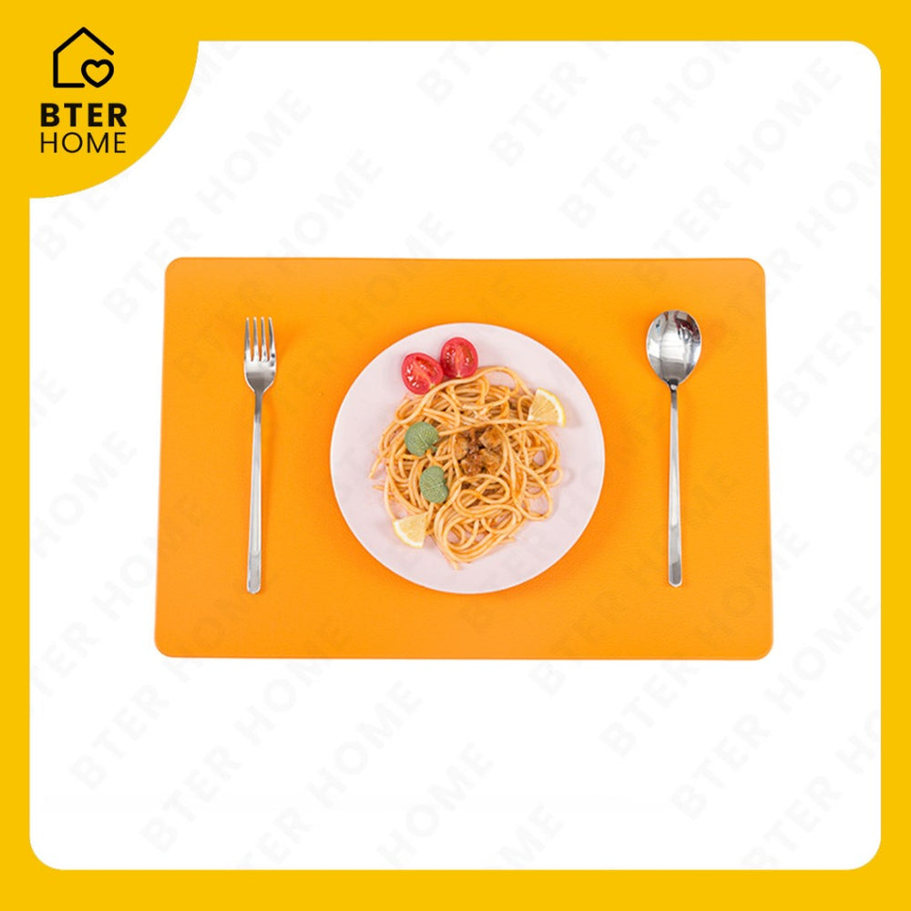 Bter Home Tatakan Piring Placemat Polos Custom Ukuran Anti Slip Tahan Panas PVC Premium Mudah Dibersihkan - image 6
