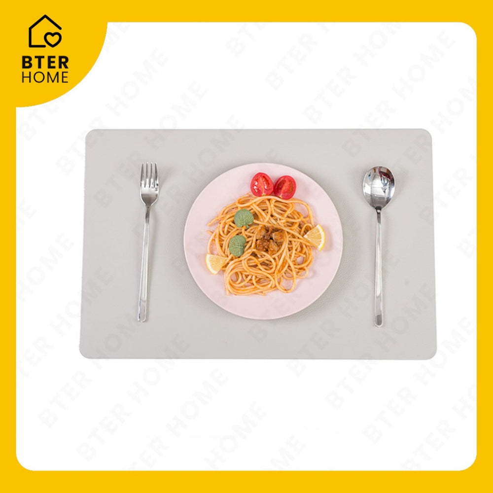 Bter Home Tatakan Piring Placemat Polos Custom Ukuran Anti Slip Tahan Panas PVC Premium Mudah Dibersihkan - image 9
