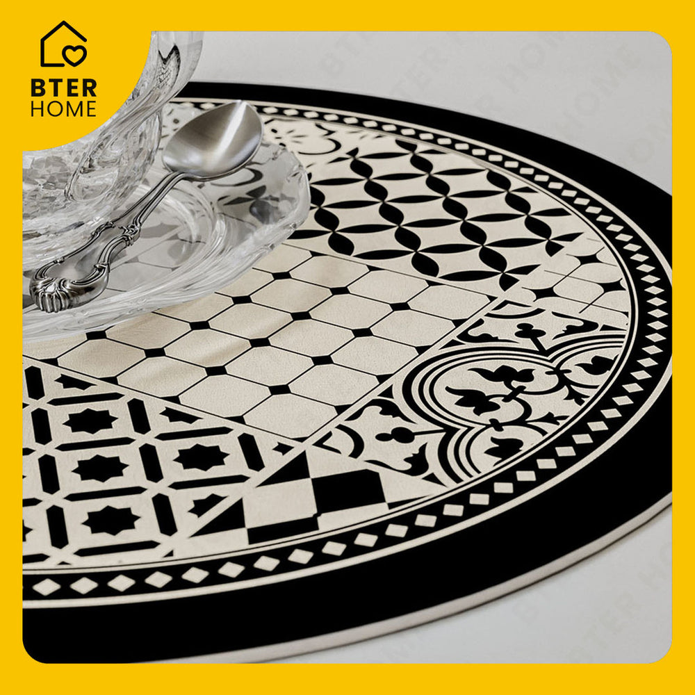 Bter Home Tatakan Gelas Mangkok Piring Premium – Motif Estetik & Anti Slip, Anti Air - image 2