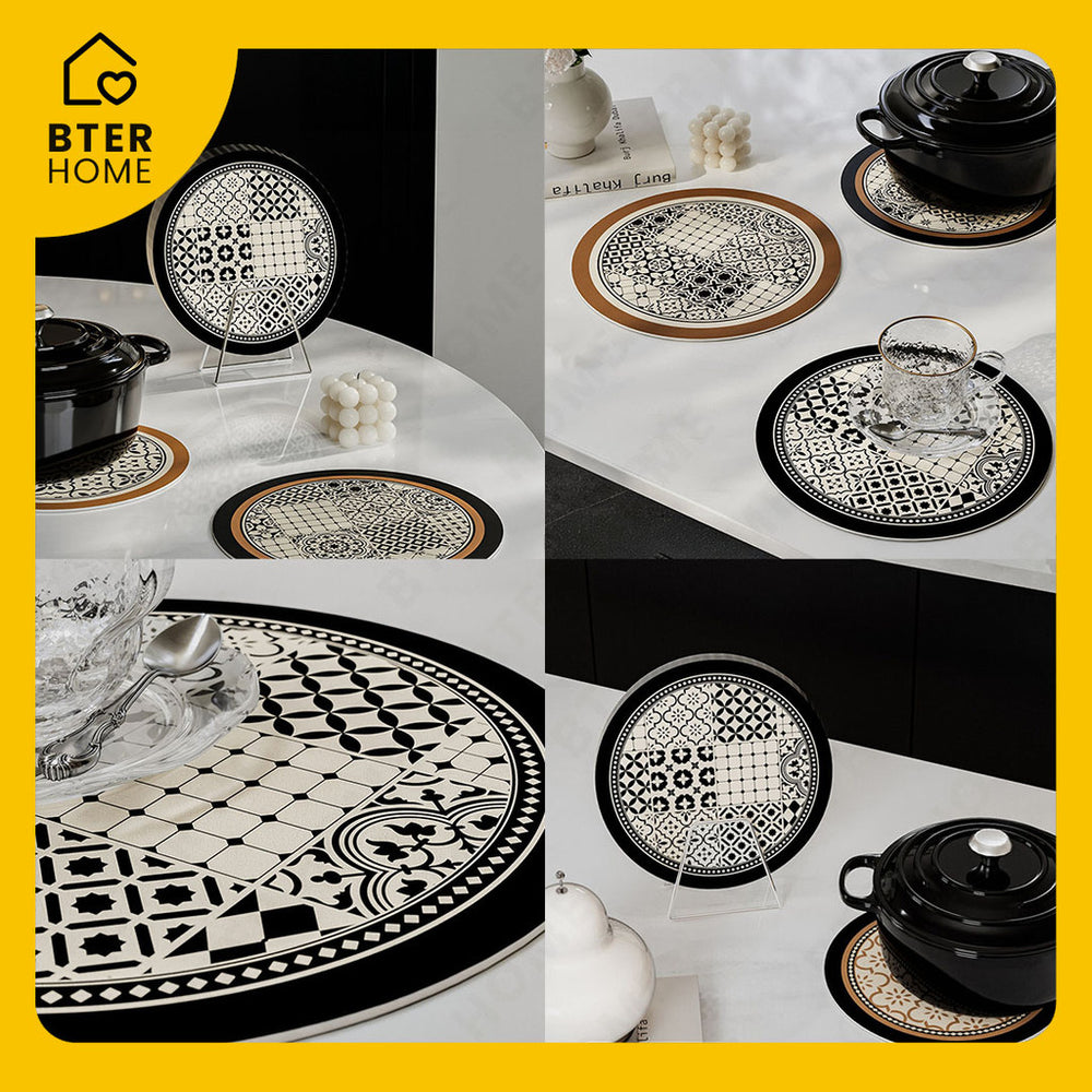 Bter Home Tatakan Gelas Mangkok Piring Premium – Motif Estetik & Anti Slip, Anti Air - image 5