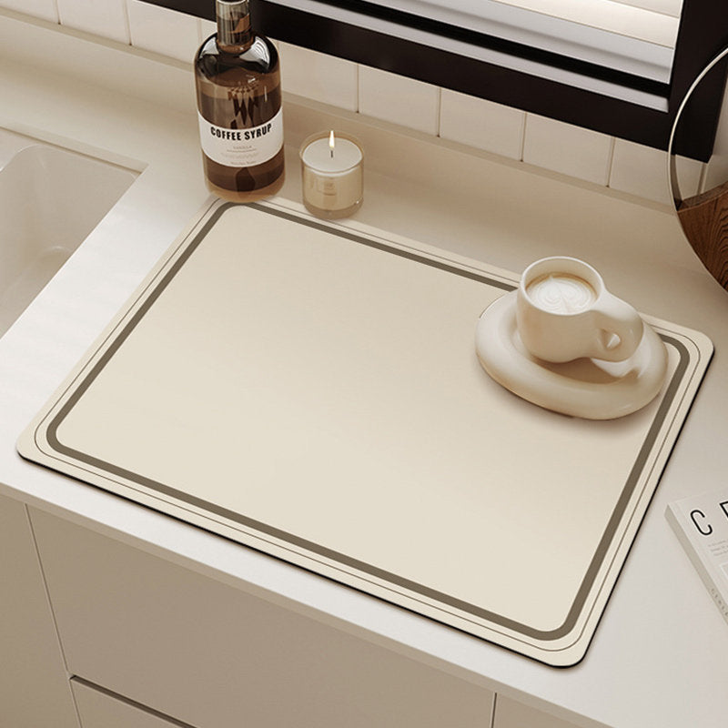 Bter Home Motif Garis Geometris Alas Meja Dapur Serap Air Minimalis untuk Coffee Corner