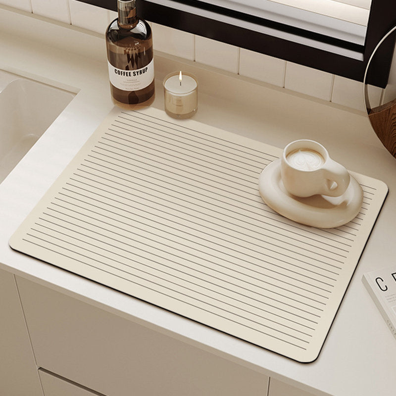 Bter Home Motif Garis Geometris Alas Meja Dapur Serap Air Minimalis untuk Coffee Corner
